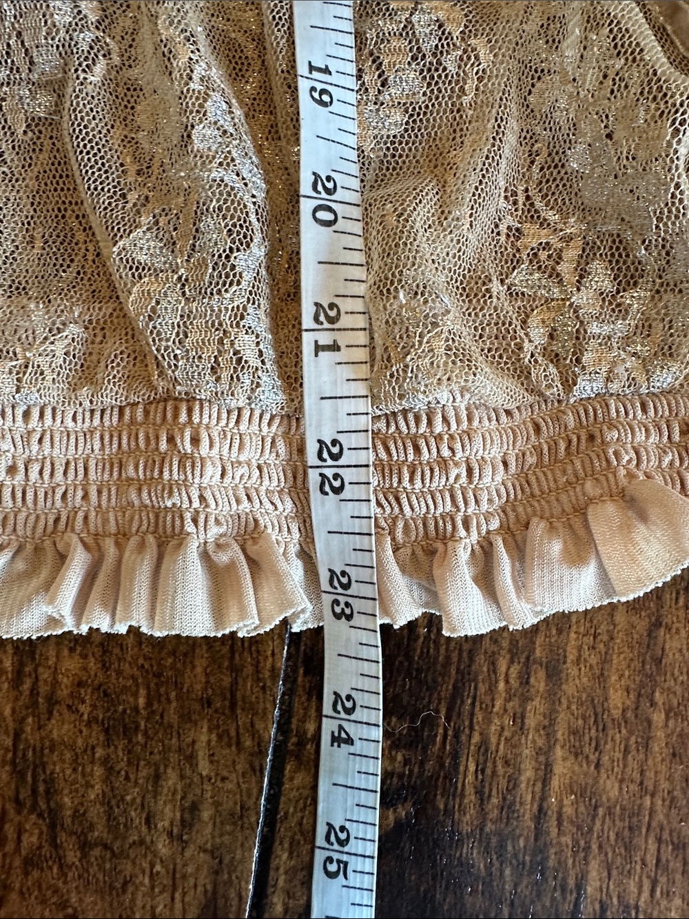 Lane Bryant | Metallic Floral Sheer Lace Blouse, Size 18/20 - Picture 8 of 8